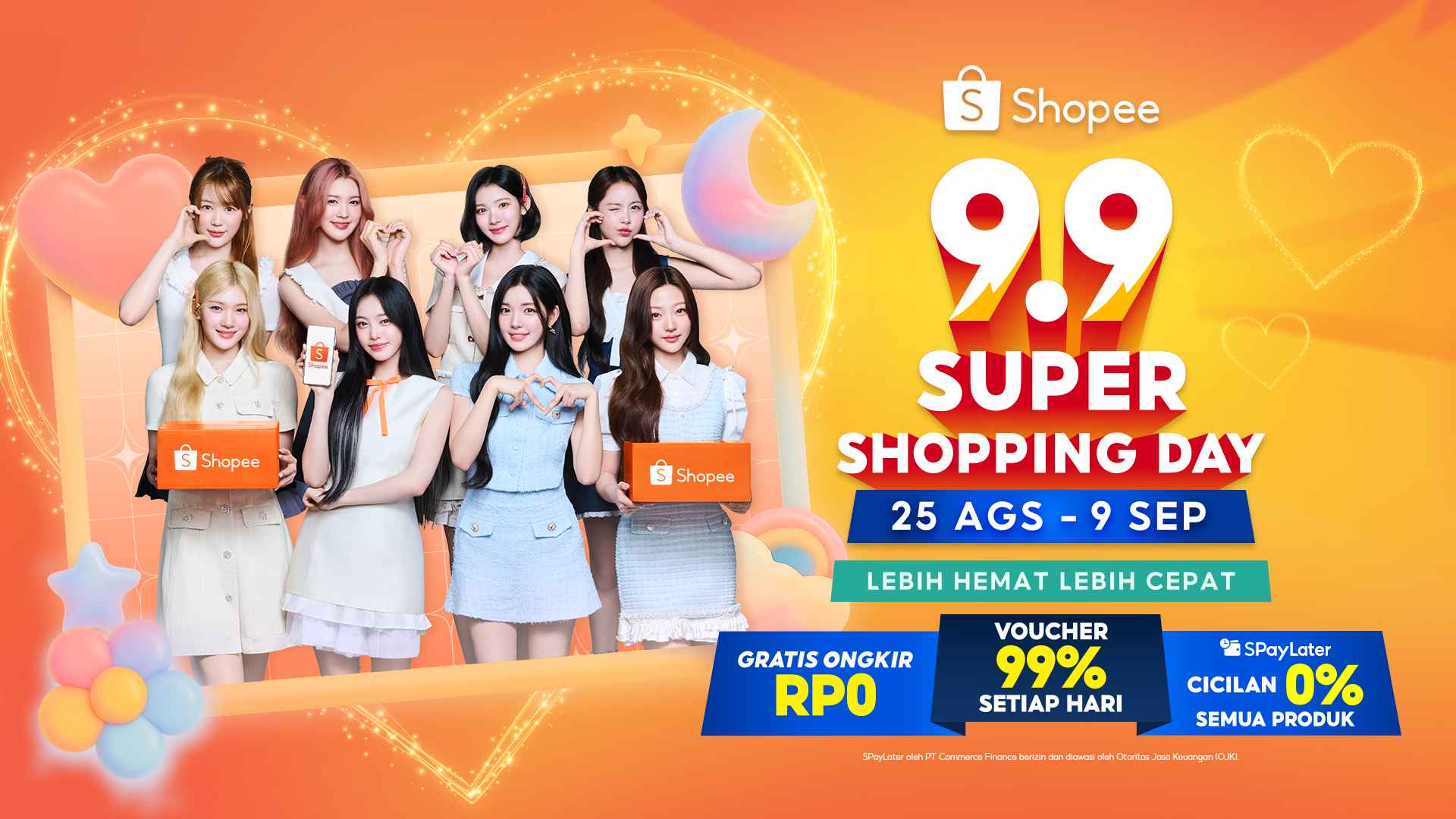 Menyanyi dengan Lirik Indonesia di Iklan Shopee 9.9 Super Shopping Day, Hearts2Hearts Sukses Hibur Fans Indone